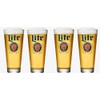 Miller Lite Pint Glasses | Set of 4