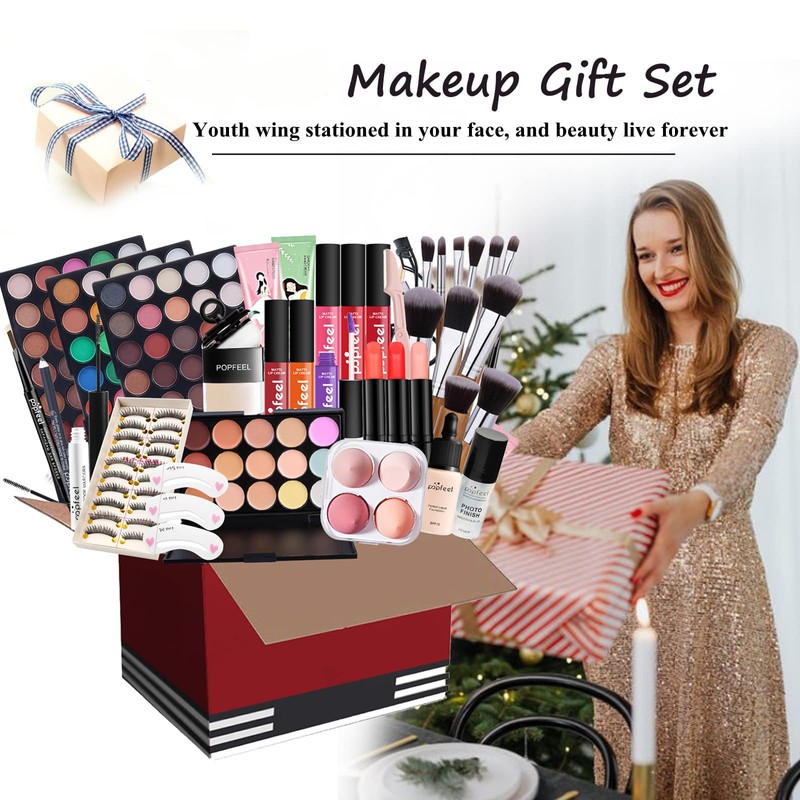 All-In-One Makeup Kit, 32 Pcs Complete Makeup Gift Set Full