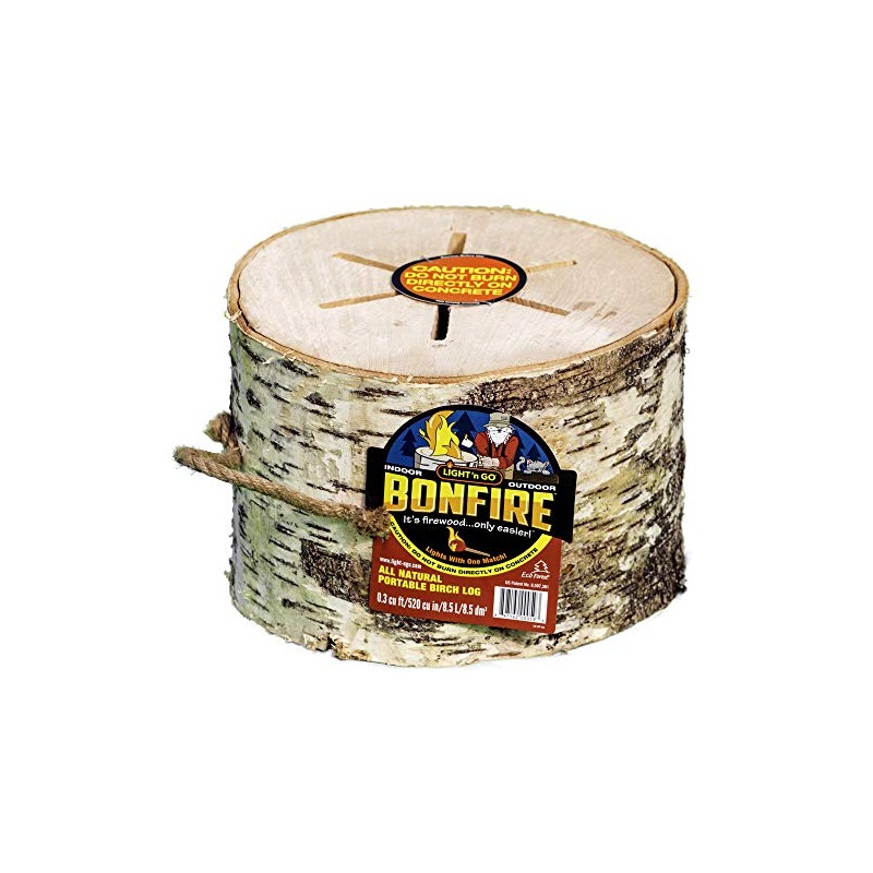 Light 'n Go All Natural Portable Birch Bonfire Log