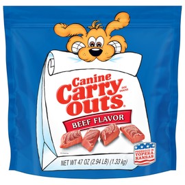Canine Carry Outs Canine Carry Outs Dog Treats, Beef Flavor, 47 Ounce