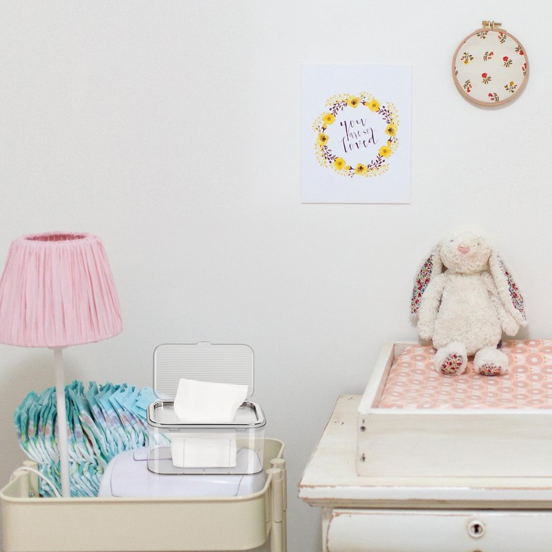 Flenpptly Baby Wipes Dispenser, Wipe Holder & Freshness Keeper -