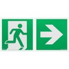 notlok Safety Work Fire Exit Sign, 15 x 30 cm,