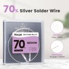 Wacjak 5 Feet Silver Solder Wire Medium Silver Solder 22