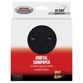 Rust-Oleum Automotive 80 Grit Velcro Orbital Sanding Disc