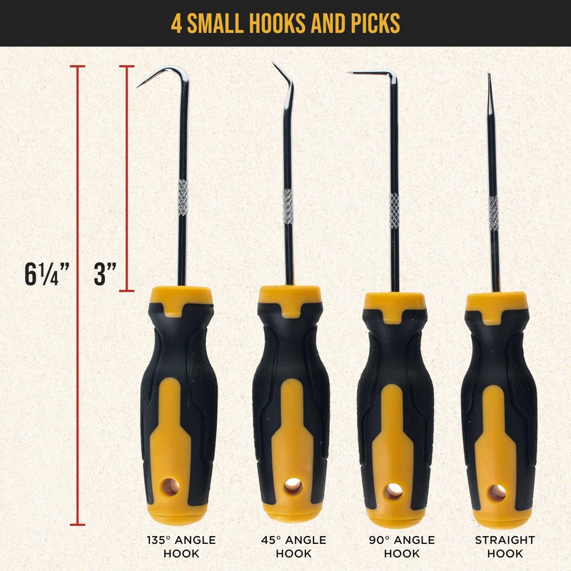 Dura-Gold 10-Piece Hook and Pick Set with Scraper & Magnetic