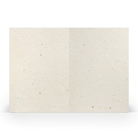 PAPERADO 10 Folding Cards DIN A5 – Terra Vanilla Cream Beige – 220 g/m² – 14.8 x 21 cm – Blank Folding Cards Invitation Cards