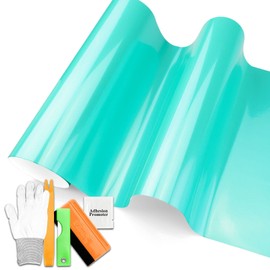 JDMBESTBOY 4FTx5FT Premium Super Gloss Metallic Teal Vinyl Car Wrap Sticker Decal DIY Bubble Free