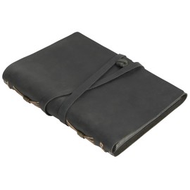 Elegant Black Leather Vintage Photo Album, 60 Pages Scrapbook for Travel Memories, Couple Anniversary, Family Moments, Ideal for Valentine's Day, Christmas, Graduation or Mother's Day