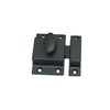 QCAA Traditional Large Oval Turn Cabinet Latch, Solid Brass, 2",