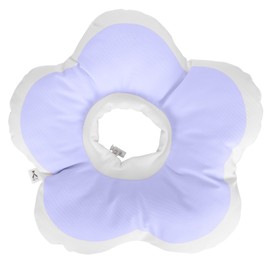 Flower Shaped Pet Recovery Elizabeth Collar Waterproof Cat AntiLicking Collar Pet Supply(Purple S)