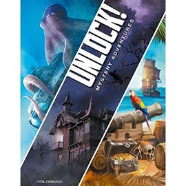 Asmodee - Unlock!: Mystery Adventures - Brettspiel mit App, Escape Room, 1-6 Spieler, 10+ Jahre, italienische Ausgabe