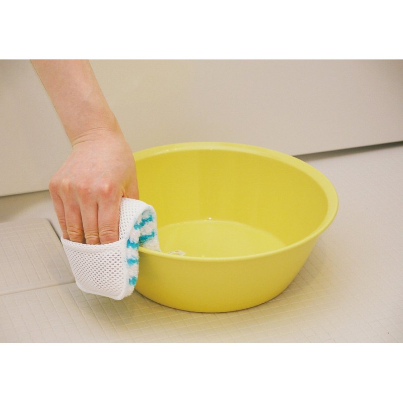 Yamazaki Sangyo 178711 Bath Cleaning Sponge, Bath Bonkun, Scissors, Antibacterial,