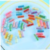 Levemolo 50pcs Mini Plastic Wishing Capsules Bottles for Capsule Bottles