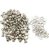 KUKU Koubou Double-Sided Eyelets, Grommets, Set of 100 (Silver, Inner