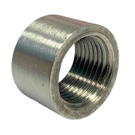 AF Hydro Stainless Steel SS316 Half Coupling Pipe Fitting, 1/2" NPT Female Thread, Pressure Rating up to 150 PSI, Class 150 Coupler Connector Adapter