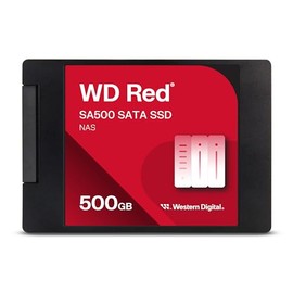 Western Digital 500GB WD Red SA500 NAS 3D NAND Internal SSD - SATA III 6 Gb/s, 2.5"/7mm, Up to 560 MB/s - WDS500G1R0A