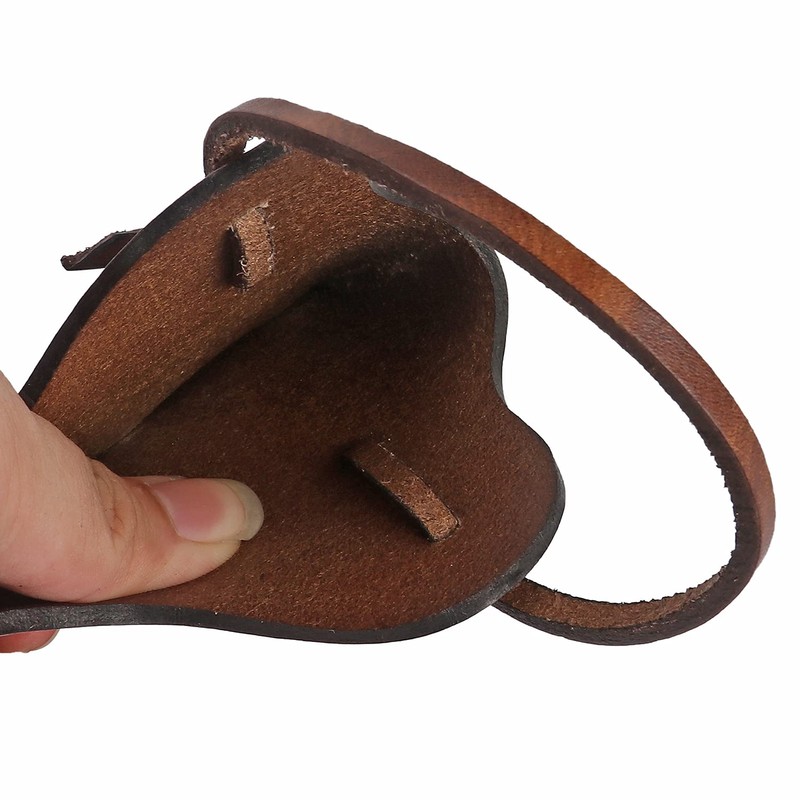 TOURBON Leaher Axe Head Sheath Protect Cover with Leather Adjustable