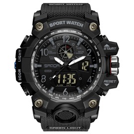 findtime Mens Military Watch Digital Analogue Watches Waterproof Sport Tactical Outdoor Wristwatch Big Face Alarm Stopwatch LED Wrist Watch for Men
