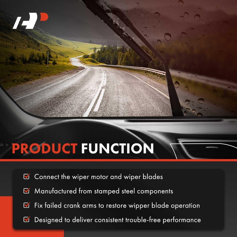 A-Premium Front Windshield Wiper Transmission Linkage Assembly Compatible with Volkswagen