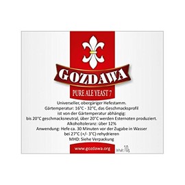 Gozdawa Pure Dried Yeast Ale Yeast 7 (PAY7) Obergärige 10g