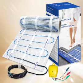 MAXKOSKO 25sqft Electric Floor Heat Mat Underfloor Radiant Heat for Tile/Stone/Lam