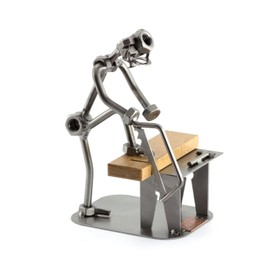 Steelman24 I Nuts and bolts sculpture Do It Yourself Man With Personal Engraving I Handmade ornaments I I Metal figurine