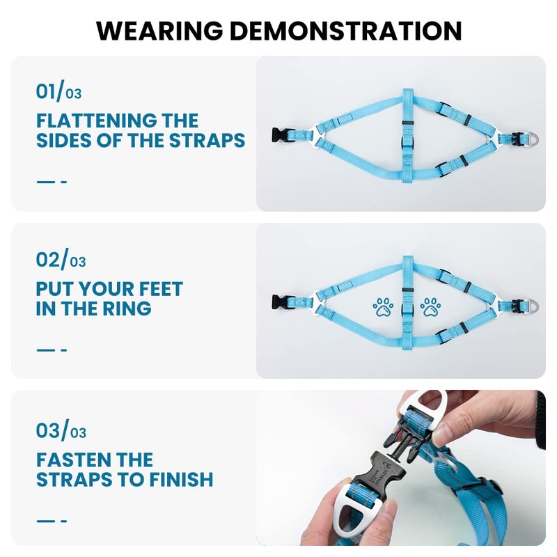 EXCELLENT ELITE SPANKER Step In Dog Harness Reflective Pet Harness