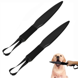 QOOWFEANIG Dog Breaker Stick No Bite Training Bar Tool, Ferocious Dog Nylon Bite Sticks for Medium Large Dogs,Dog Fighting Jaw Openers, Nylon Dog Chew Toys for Safely Separating Dogs(Black, 2PCS)