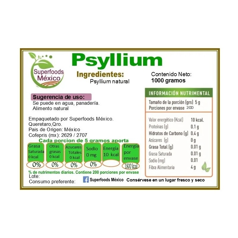 Psyllium Plantago 2 Kg