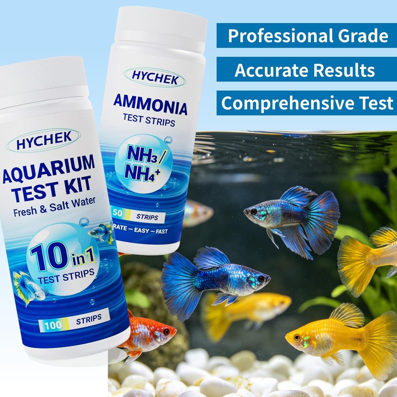 HYCHEK 12 in 1 Accurate Aquarium Test Kit, Fresh and
