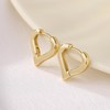 ToHeart 14k Gold Huggie Hoop Earrings Heart Hoop Earrings for