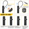 DELSWIN Cable Locks with Combination, 4-Digit Gate Lock with 3