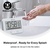 ALEENFOON Digital Bathroom Clock, IP54 Waterproof Shower Clock with Temperature