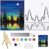 Nuberlic Pre Drawn Canvas Scenery Theme Paint Kit for Adult