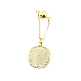 Jewelry Shop M Charm for Masks for Identification Motif Accessories, Magnet, Hypoallergenic Metal, Women's, Kids, Stone Brass Silver Yellow Gold Metal