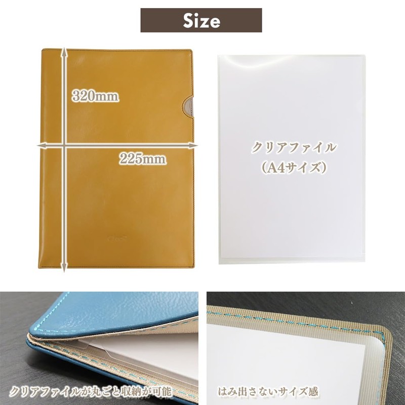 (Sealal) Document File, A4 Size, Clear Holder Cover, Business, Documents,