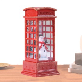 Telephone Booth Light - Illumination Christmas Decoration,Retro London Telephone Booth Night Light LED Table Desk Light Decor for Bedroom Students