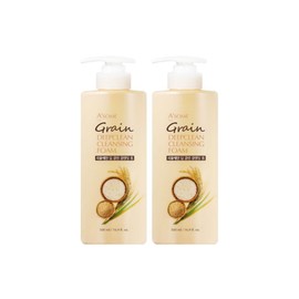 Asome Grain Face Wash Deep Foam Cleansing Large Capacity 500ml 2pcs / 에이썸 곡물세안 딥 폼클렌징 대용량 500ml 2개