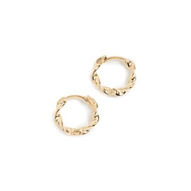 SHASHI Women's So Twisted Huggies, Gold, One Size