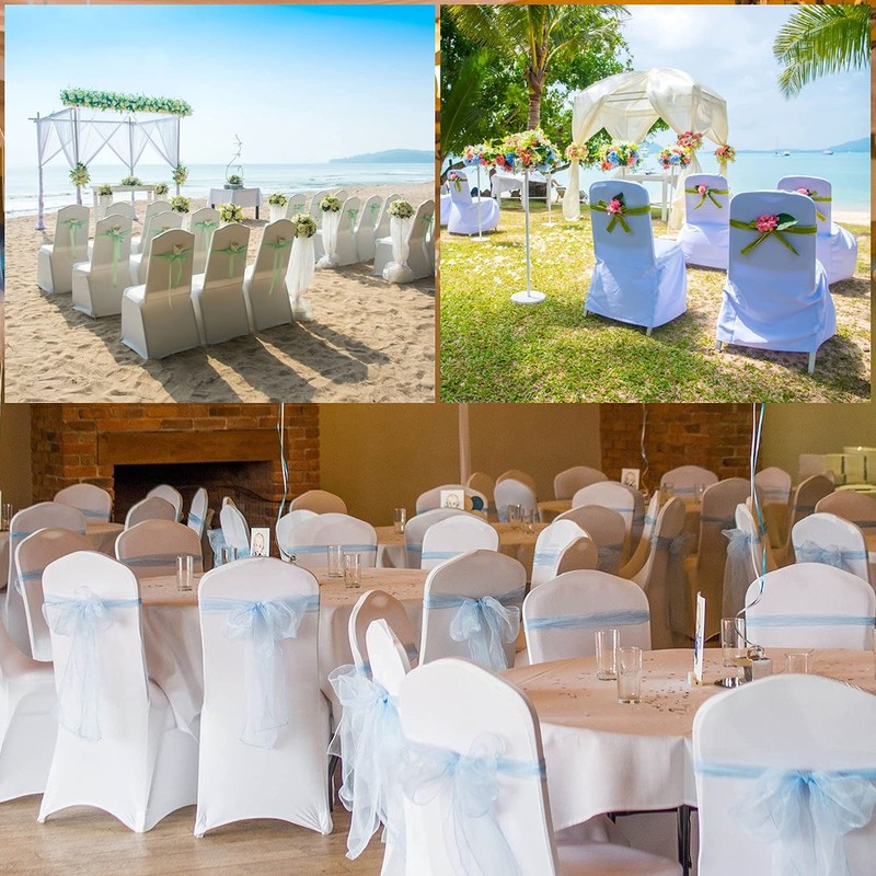 Trimming Shop Spandex White Chair Cover Stretch Fabric Removable Washable