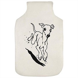 'Bounding Whippet' Hot Water Bottle Cover (HW00019367)