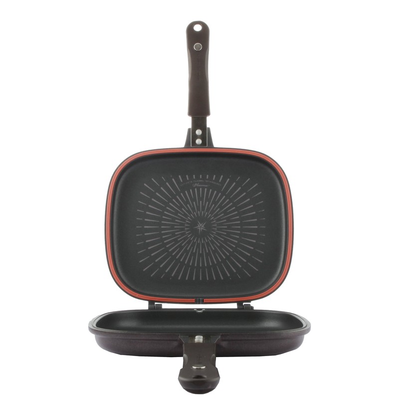 Happycall Titanium Nonstick Double Pan, Flip Pan, Square, Dishwasher Safe,