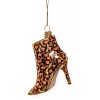 Cody Foster & Co. LEOPARD PRINT STILETTO BOOT Glass Christmas