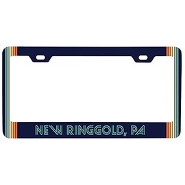 New Ringgold Pennsylvania Car Metal License Plate Frame Retro Design