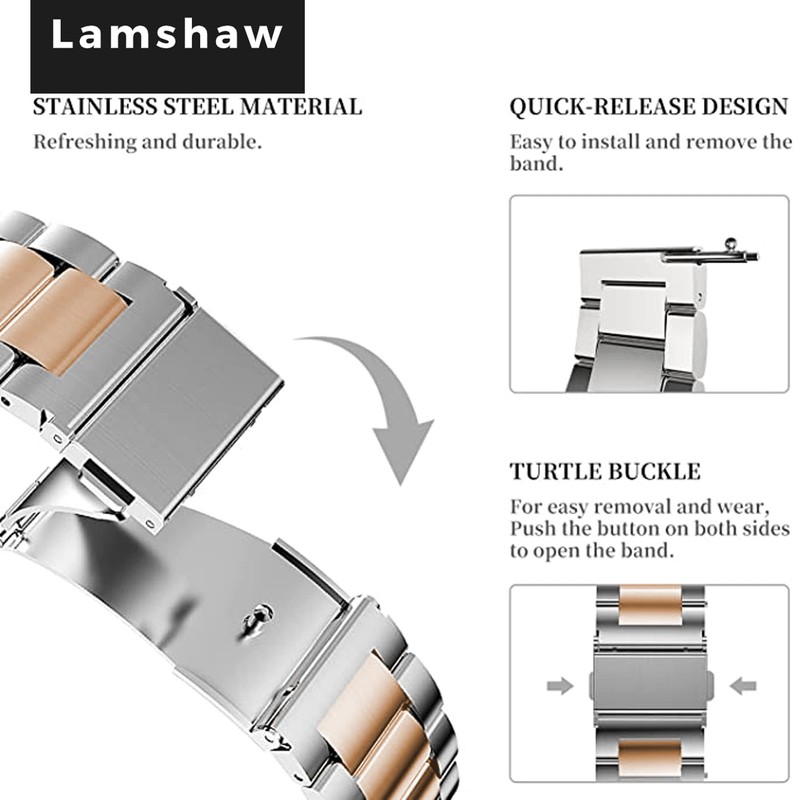 Compatible for Garmin vivoactive 5 Band, Lamshaw 20mm Quick Release