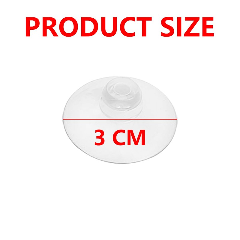 JNNJ Pack of 10 Transparent Suction Cups, Car Window Suction