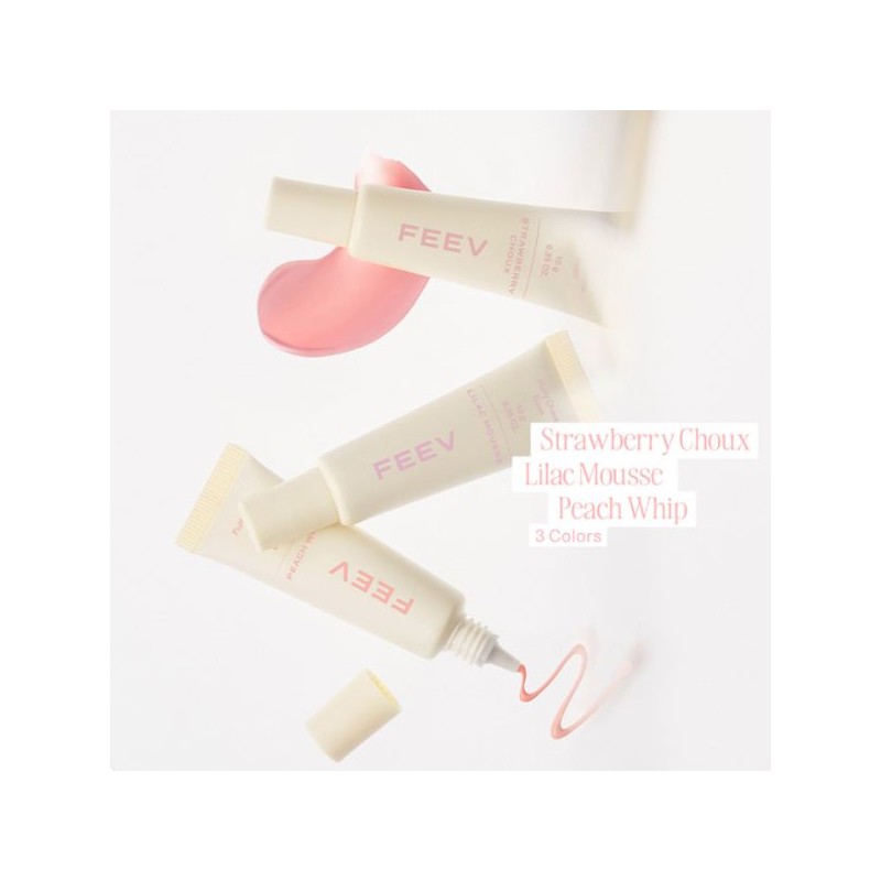 FEEV Fluffy Cheek Blush 10g, color:Strawberry Choux