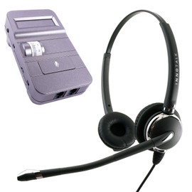 Phone Headset Compatible with Avaya Cisco Lucent ATT T7316, T7316e, MLS-12 - Luxury Professional Noise Cancelling Binaural Headset with Digital Headset Amplifier