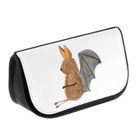 Mr. & Mrs. Panda Cosmetic Bag Bat Sitting - Gift, Cosmetic Bag, Relaxing, Make-Up Bag, Motivation, Good Mood, Animals, White, Hand Drawn