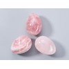 Jovivi Natural Rose Quartz Egg Sphere Sculpture Reiki Healing Crystal